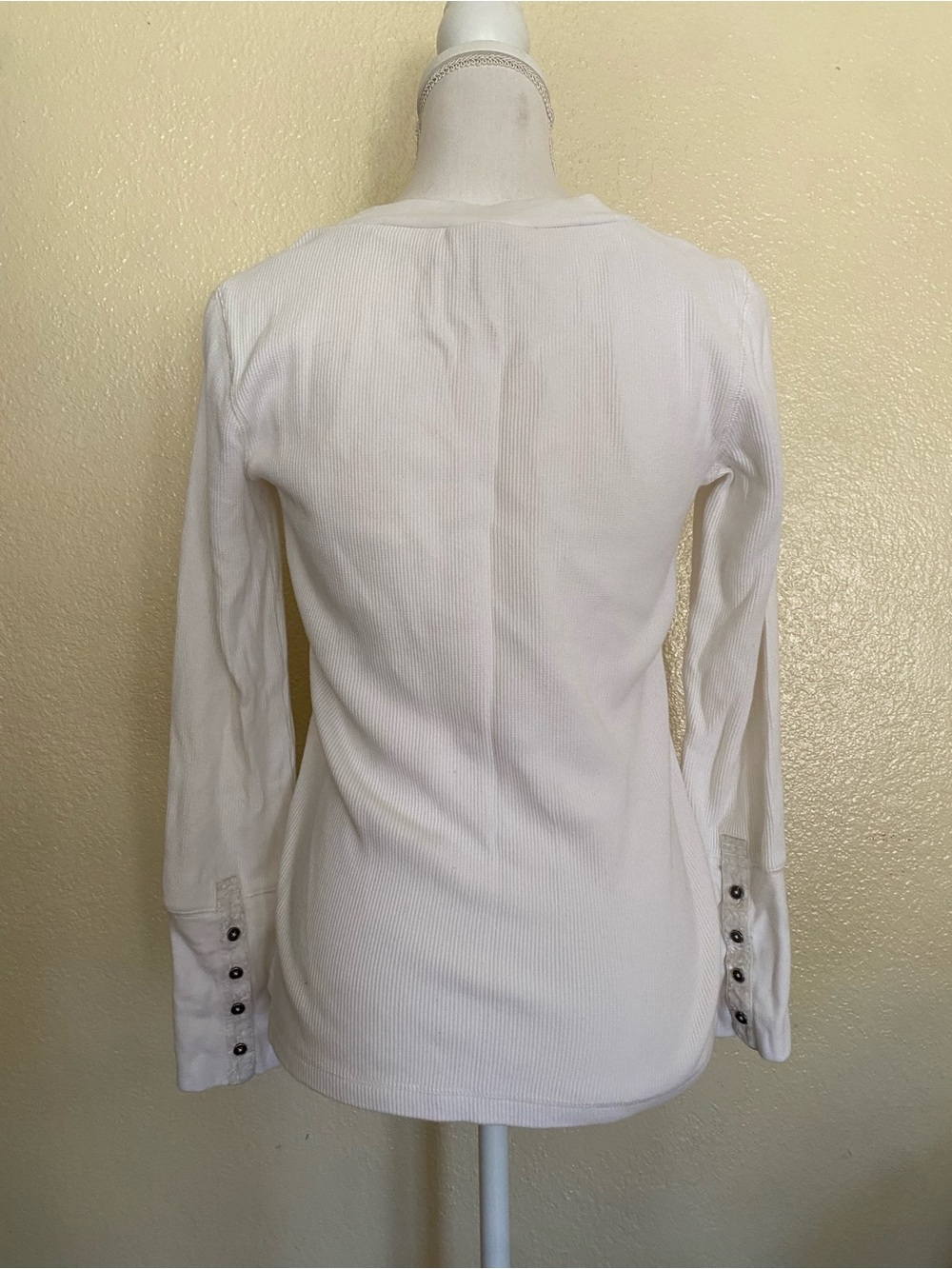 Sundance White Thermal Long Sleeve Shirt - Picture 5 of 5